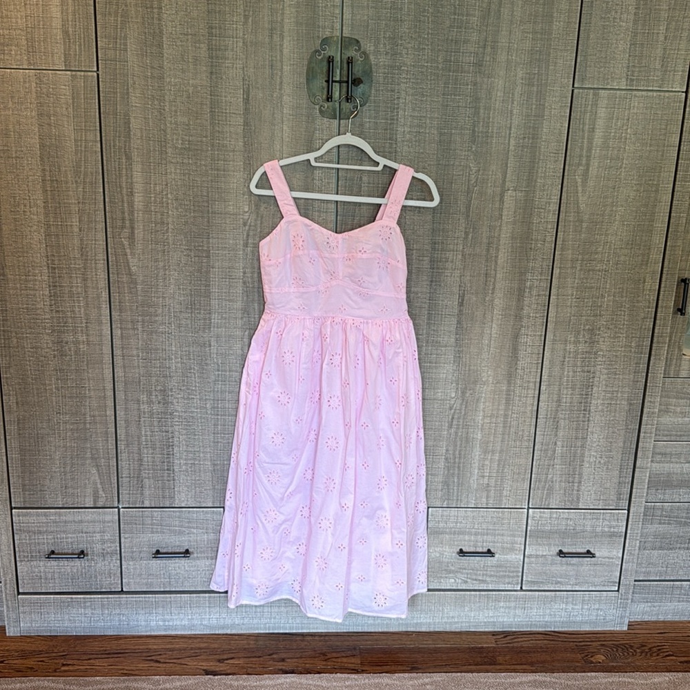 JCrew Eyelet Midi Dress